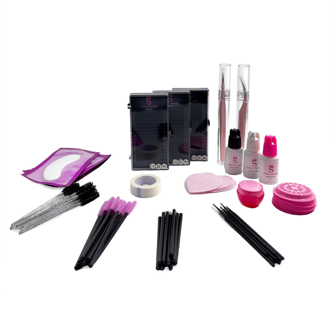 Klassisk vippeextensions-startpakke - Select Beauty